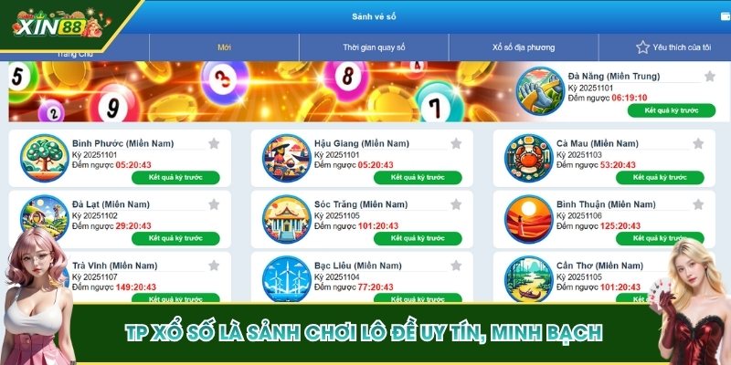 TP Xổ số là sảnh chơi lô đề uy tín, minh bạch