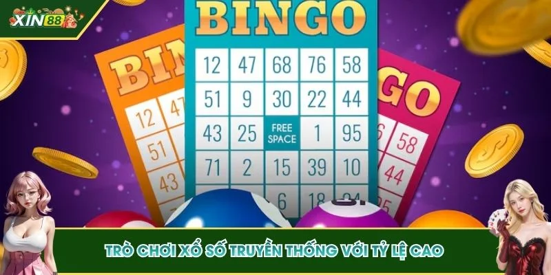 Trò chơi xổ số truyền thống với tỷ lệ cao